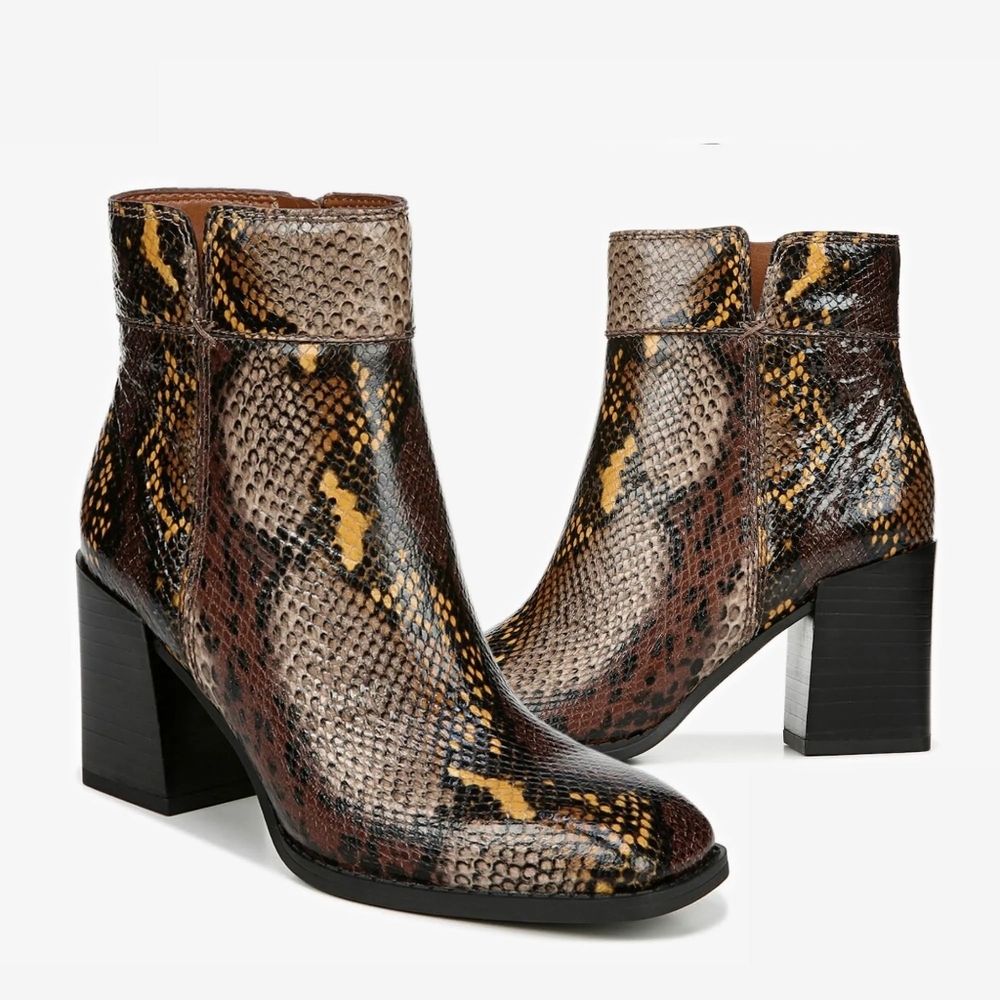 Franco Sarto Generous snake print Bootie Size 9.5